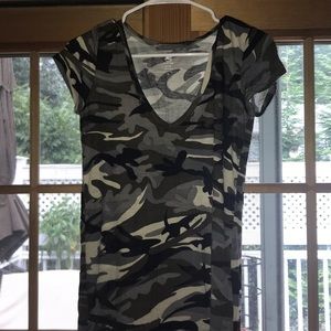 Camouflaged t-shirt